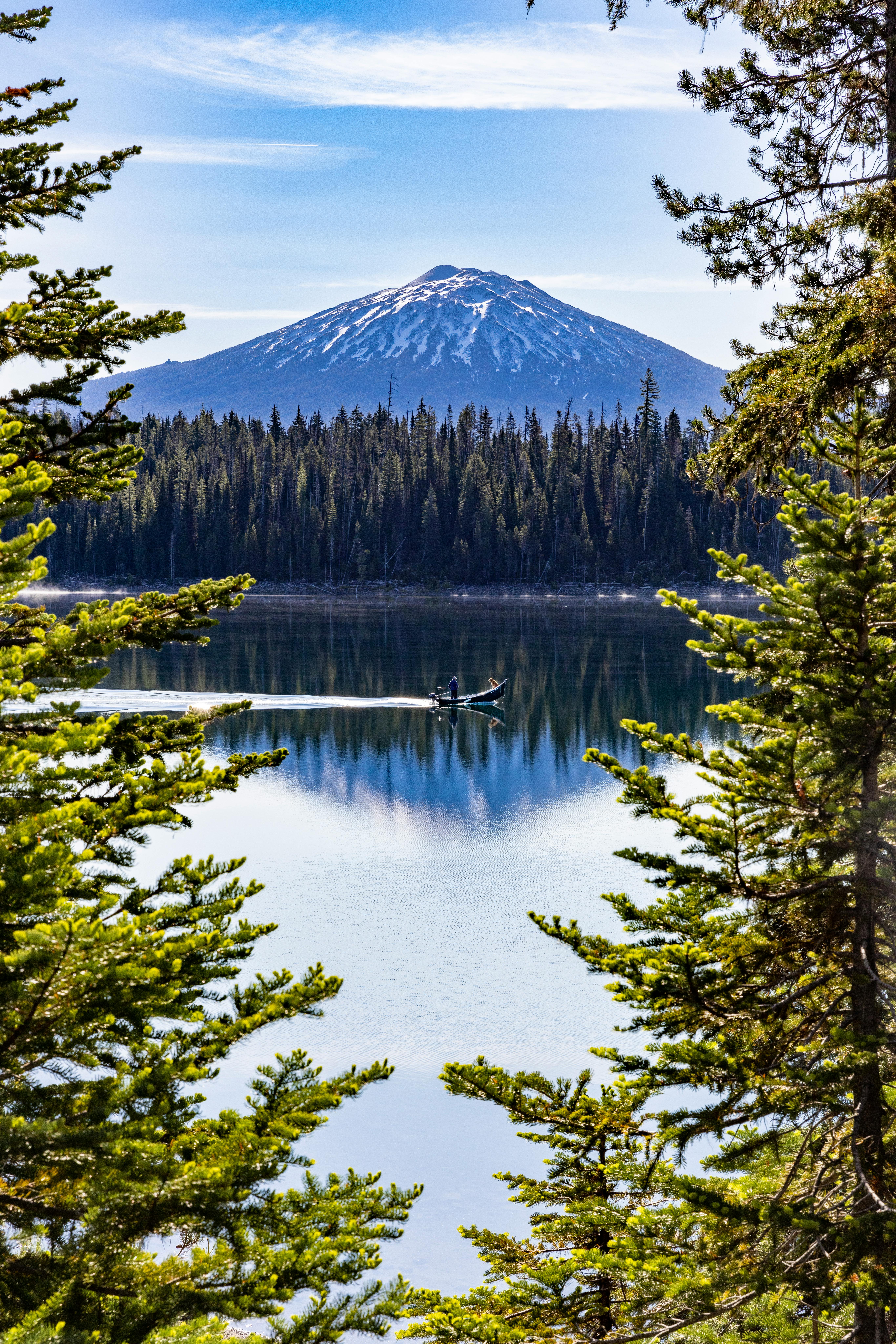 Mt. Bachelor from Elk Lake near Bend, Oregon